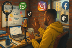 Como fazer marketing político nas redes sociais com conteúdo direto e estratégia digital.