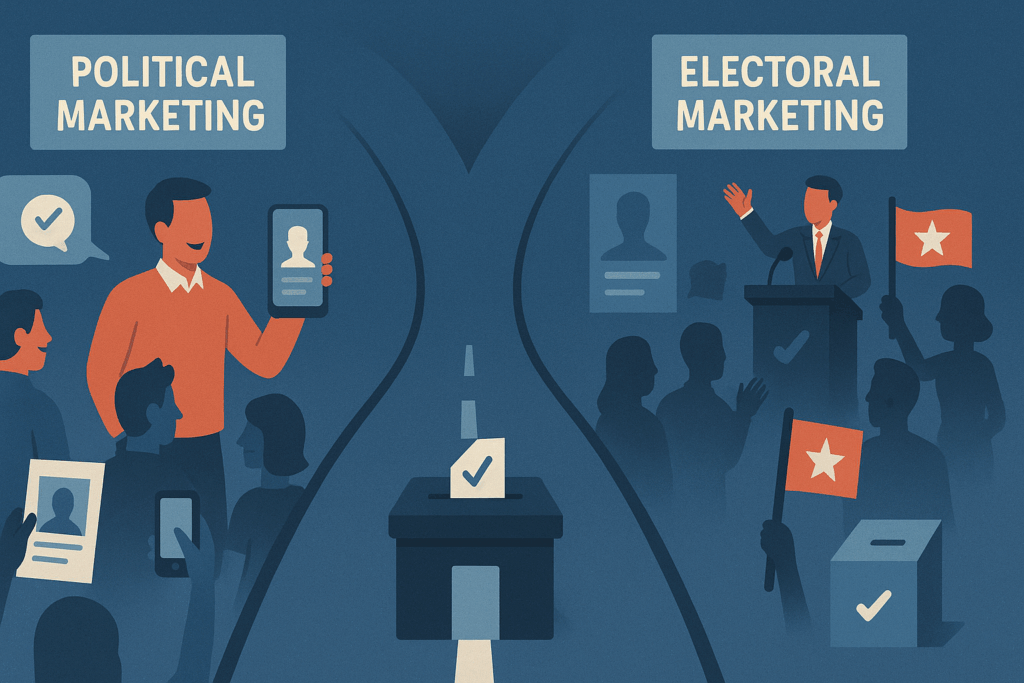 Marketing político e marketing eleitoral: dois caminhos que levam à vitória.