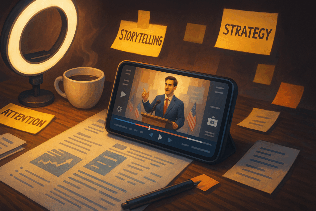 Estratégia de redes sociais começa no conteúdo, mas termina no voto.