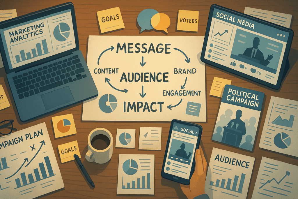 O marqueteiro político transforma ideias em estratégia, e estratégia em votos.