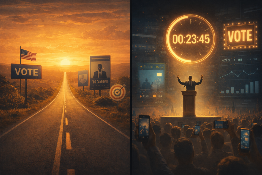 Marketing político constrói reputação. Marketing eleitoral transforma reputação em voto.